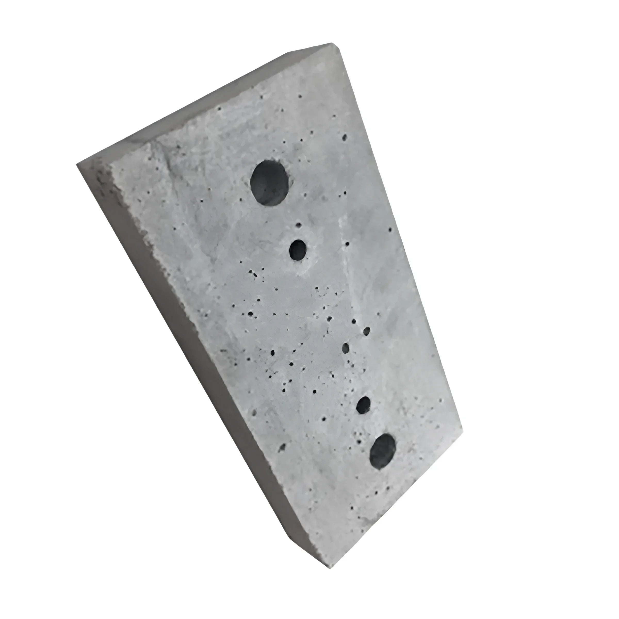 Rechteckiger Betonblock mit Löchern für Original Keramikstein für DEFRO DS II 25 kW