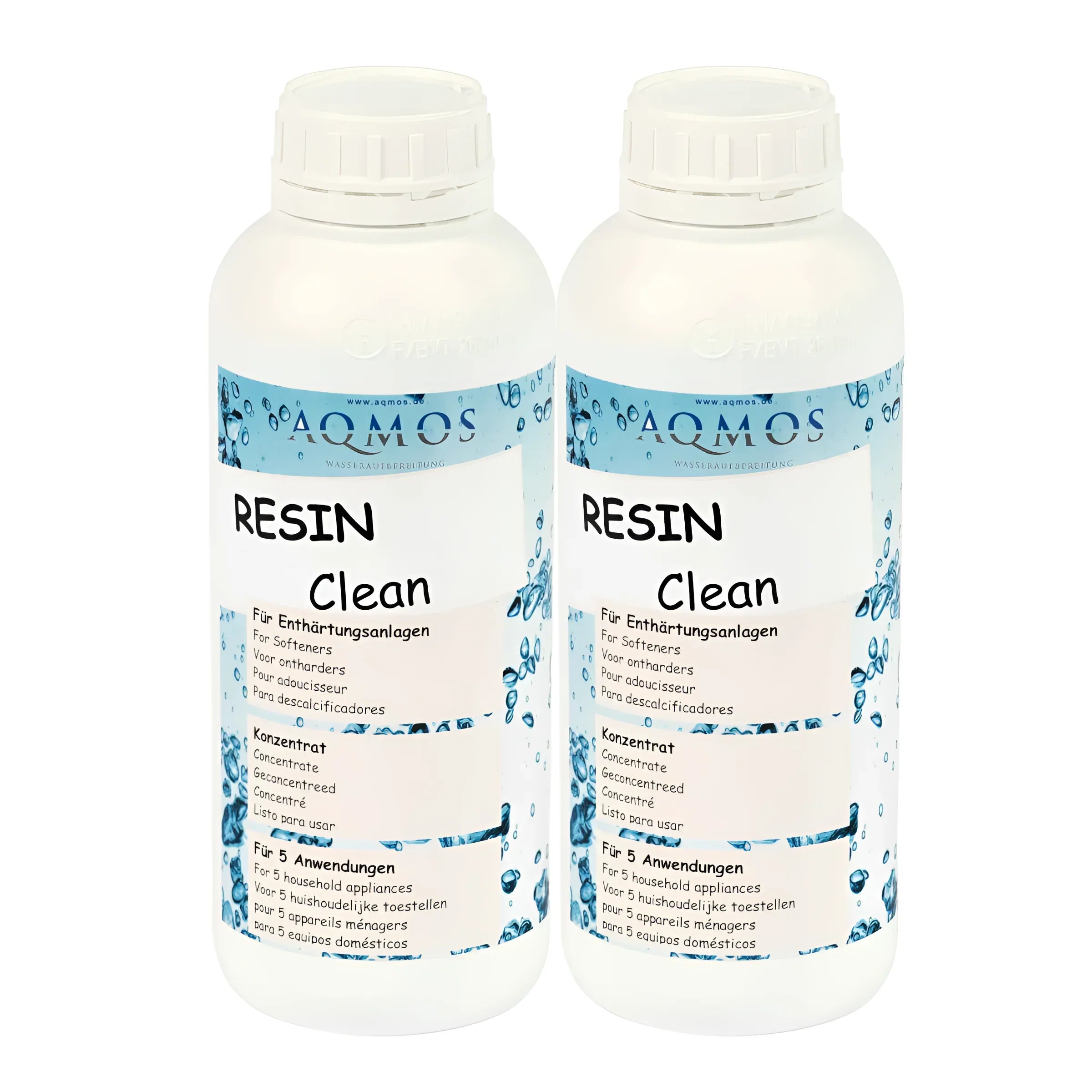 Zwei Flaschen Resin Cleaner für den leistungsstarken Ionenaustauscher Resin Clean