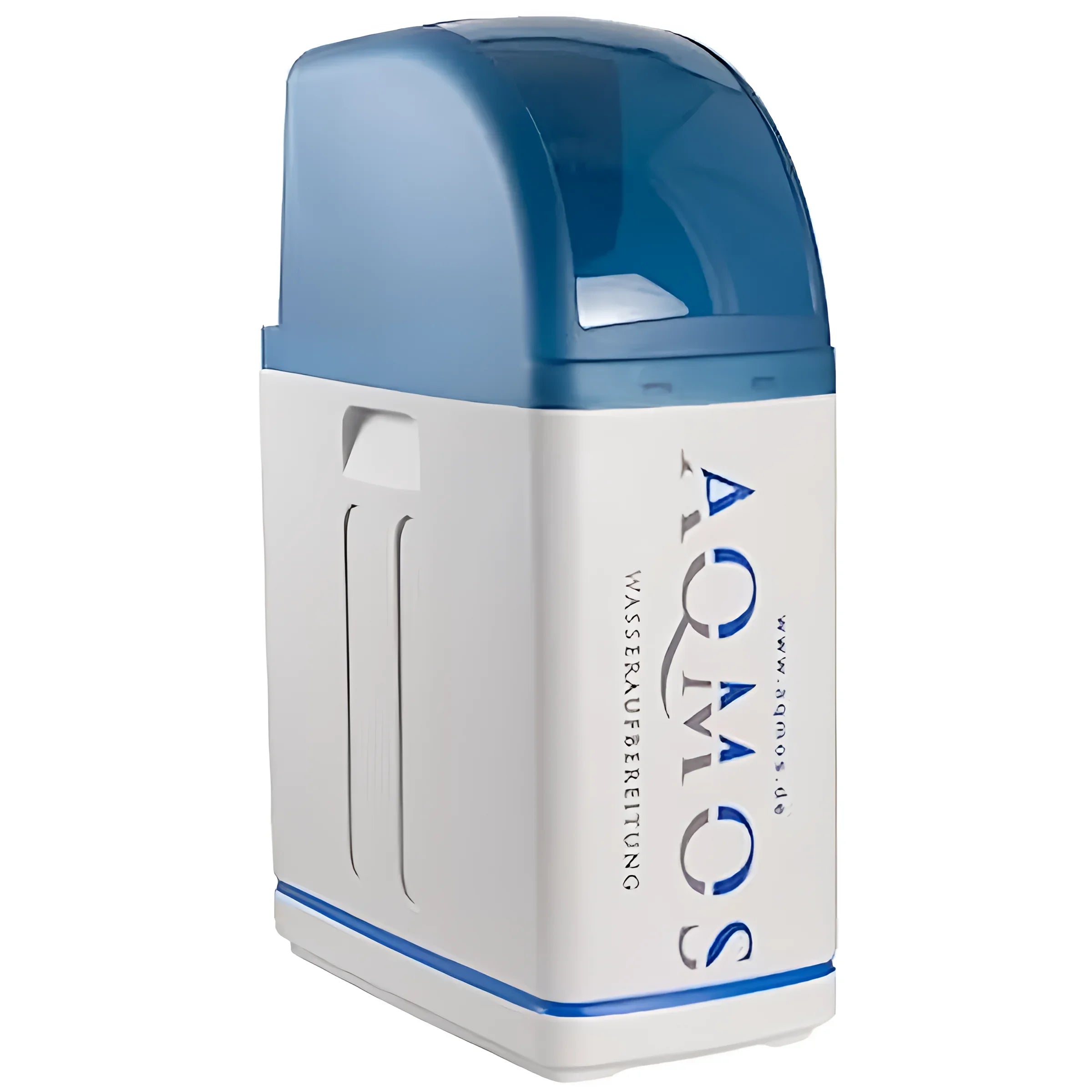 Weiße und blaue Wasserenthärtungsanlage R2D2 - 32 mit 1-Zoll Anschluss-Set