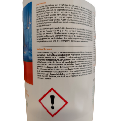 pH plus Granulat 1Kg für Pool.