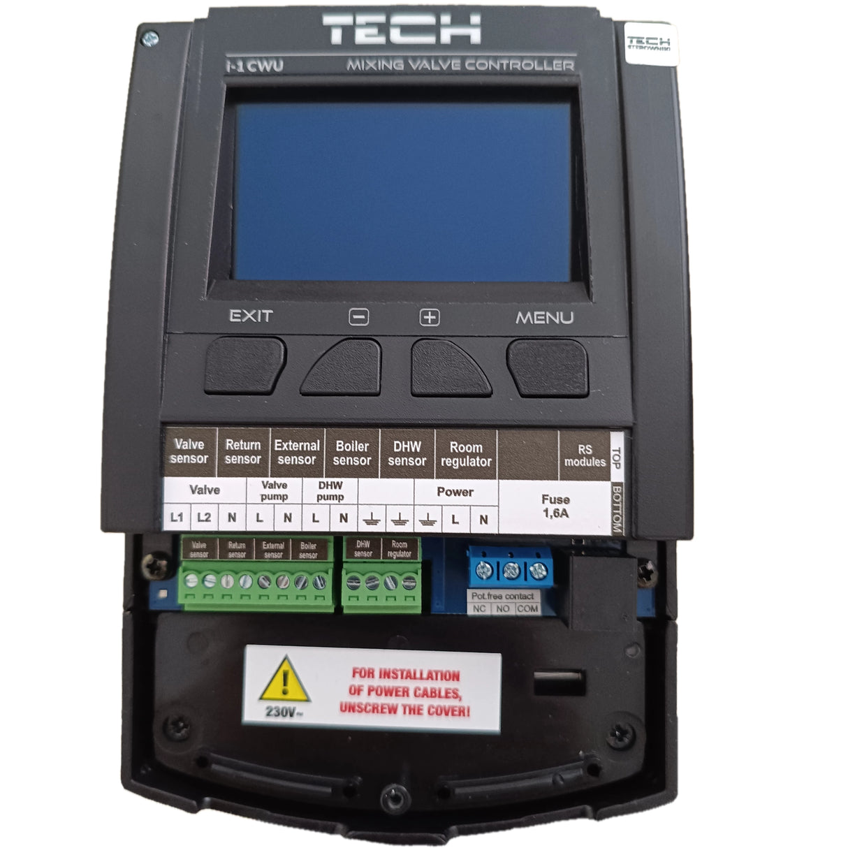 TECH i-1 CWU kütteringi kontroller ilmastikumõjuga – segamisventiil + soojaveepump