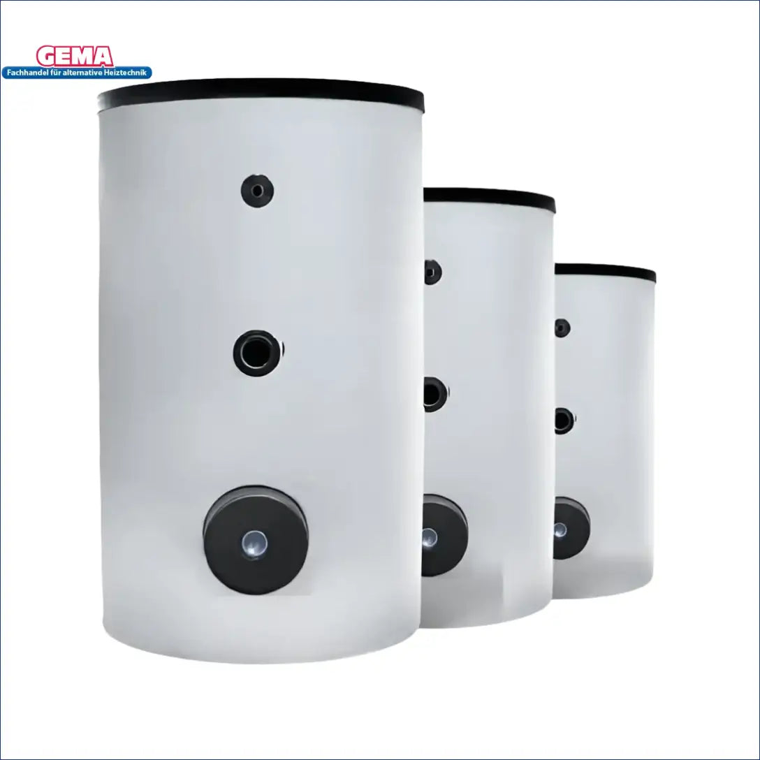 Weiße zylindrische Warmwasserspeicher Fish S1 X für brauchwasserspeicher mit s235jr boilers