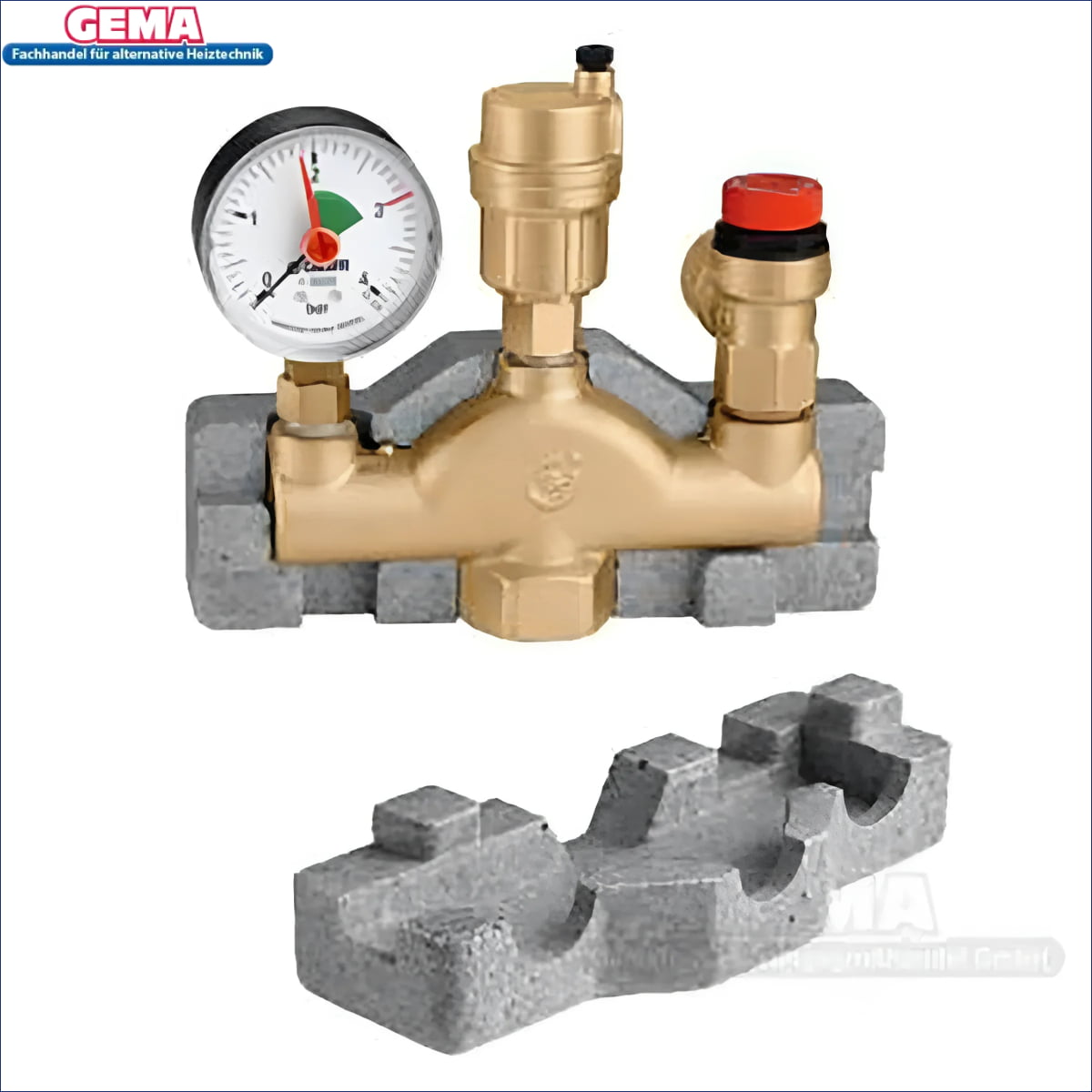 Brass pressure regulator mit Messgerät für Boiler-Zubehör, din 4102-a1, Caleffi