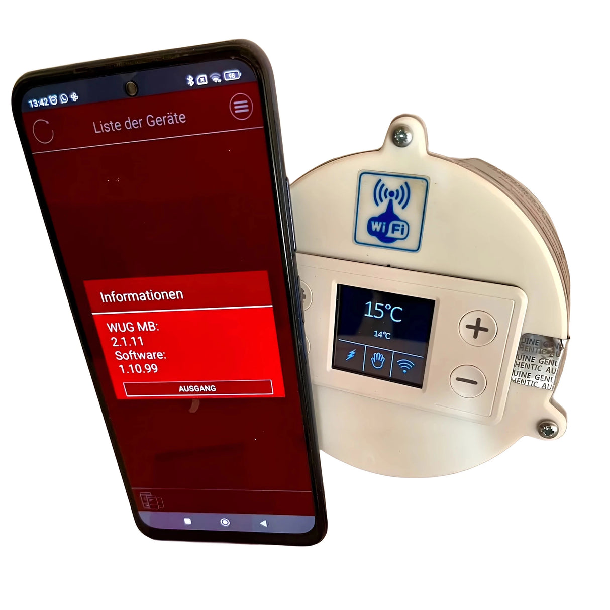 SMART Heizstab Heizpatrone 3 kW – Smarter Heizstab mit WLAN‑App‑Steuerung - GEMA Shop