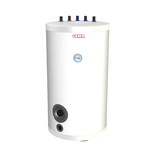 Weiße zylindrische Warmwasserspeicher 120 L mit Incoloy 825 Heizstab für sicheren Betrieb
