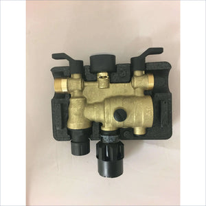 Brassene automatische Heizungs-Füllarmatur mit schwarzen Griffen und 1px solid Füllarmatur