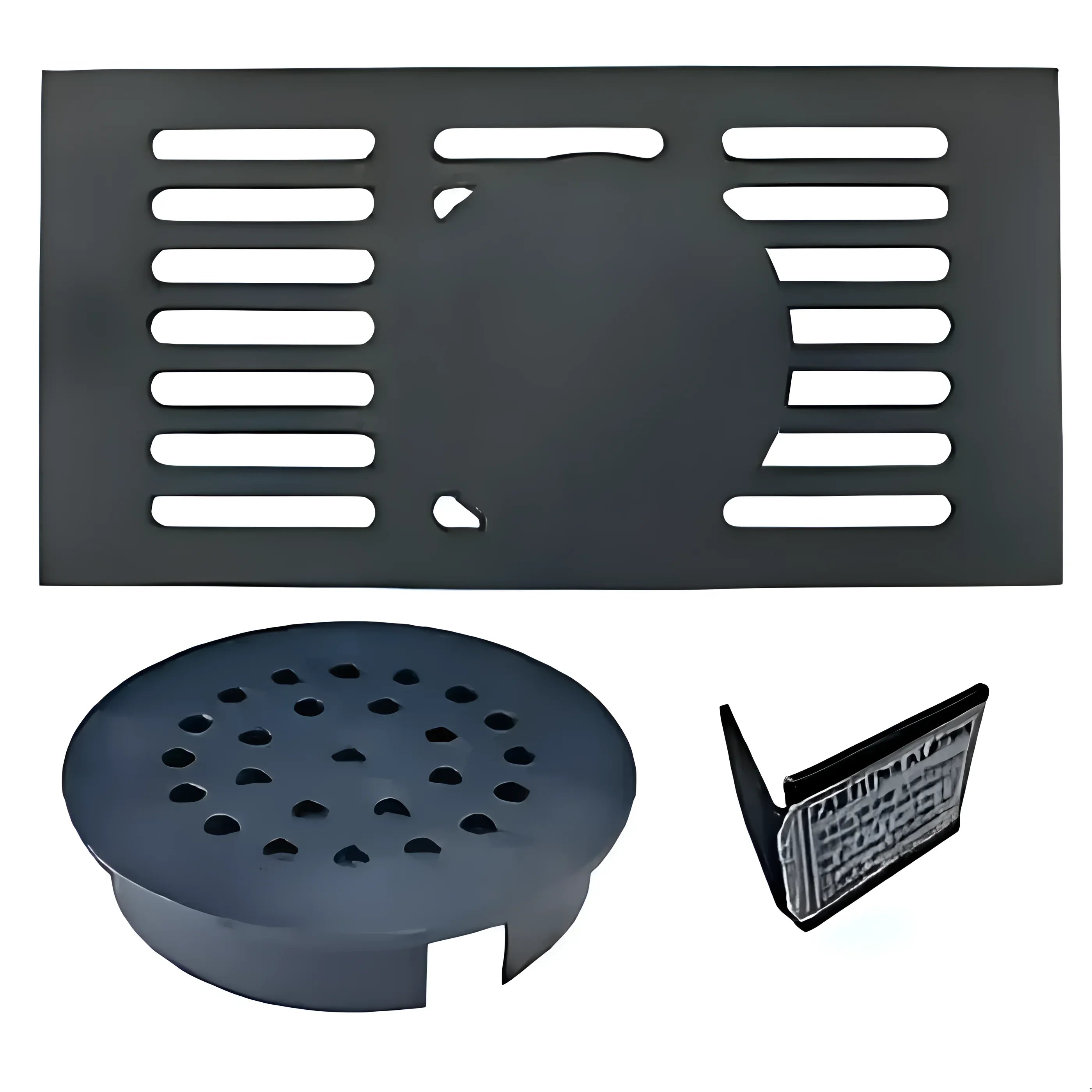 Schwarzer Metallablaufdeckel für Scheitholz Rost Thermoflux Pelling Produkt
