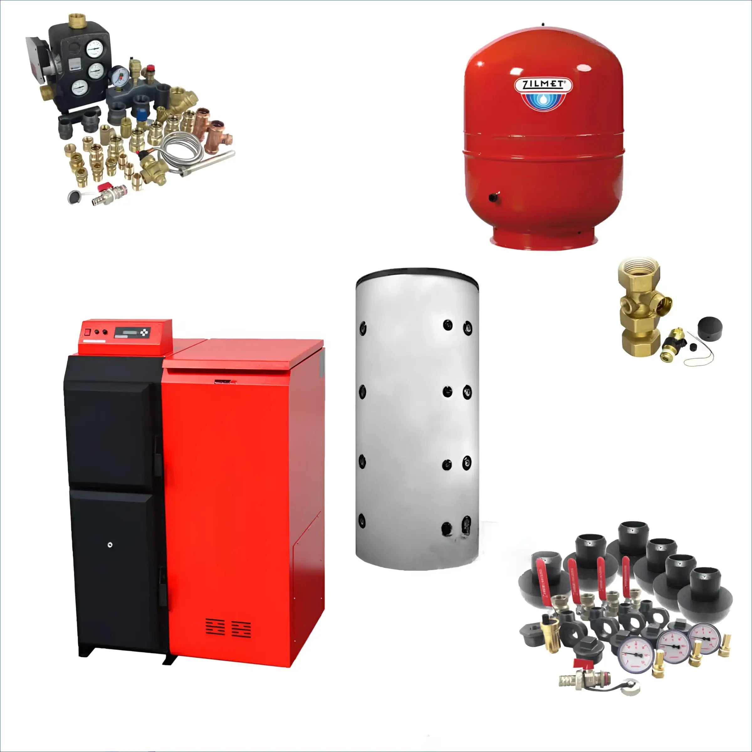 Heizungssystemkomponenten des Thermoflux Pelling 25/230 mit Pufferspeicher ohne WT