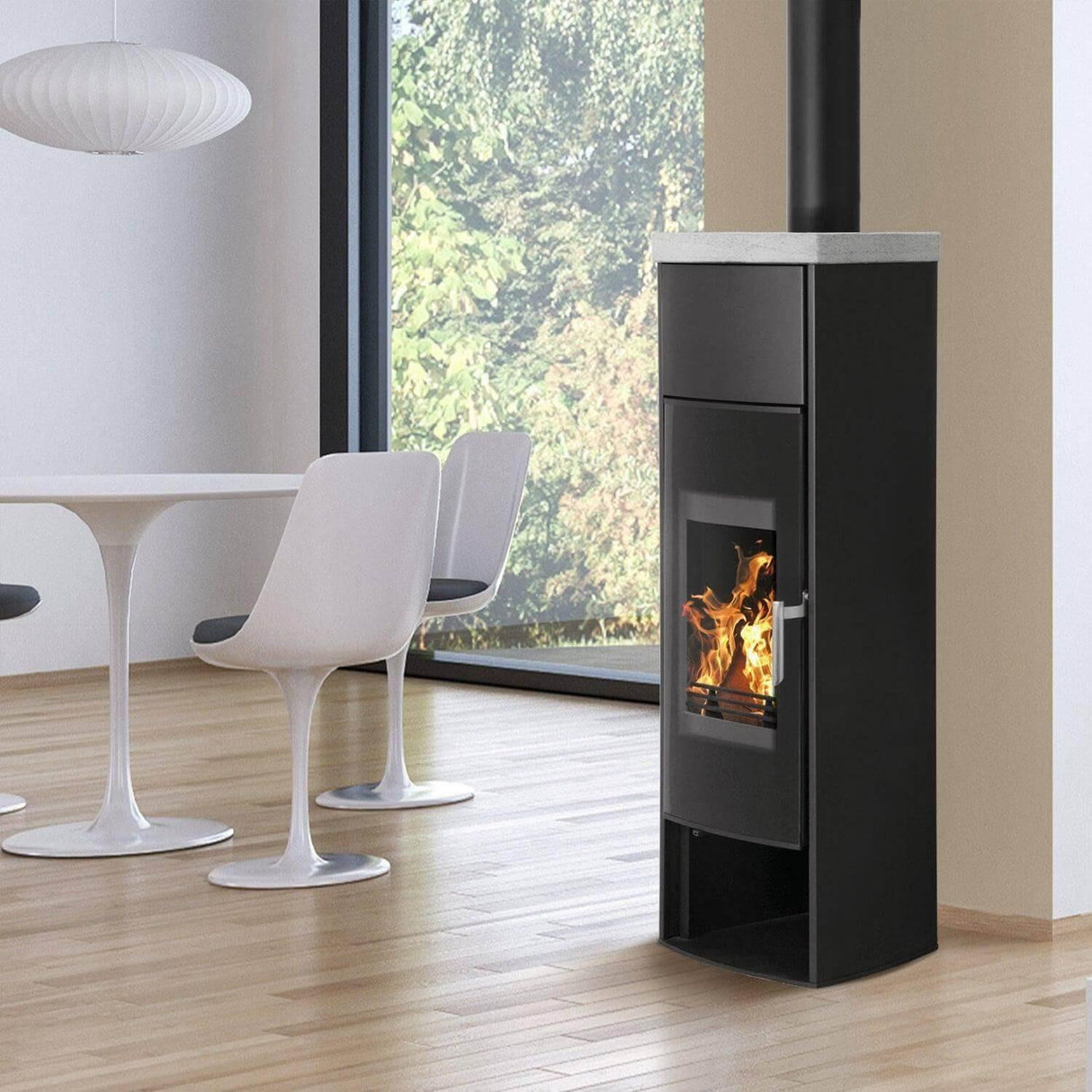 Wasserführender Kaminofen   Schmitzker Aqua.