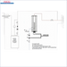 Schematische Darstellung der Wassererhitzerinstallation für Durchlauferhitzer MDC 230 plus
