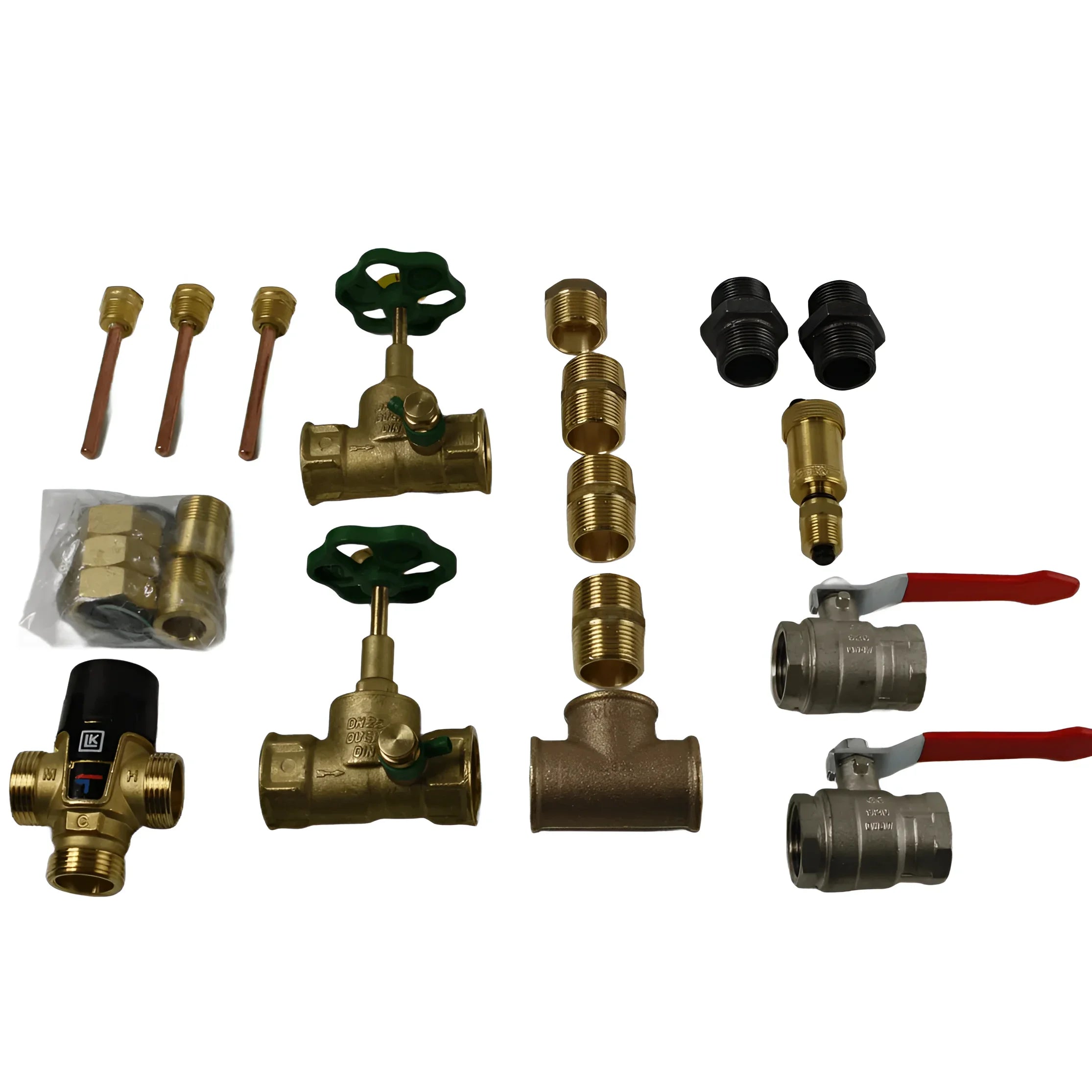 Bild von Plumbing fittings und valves im Sunex Fish S16 X Anschlussset mit Rotguss Stopfen