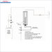 Diagramm eines Zentralheizungssystems für Durchlauferhitzer MDC 230 plus 2 kW Heizstab