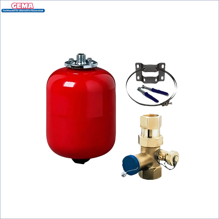 Plumbing expansion tank and valve kit für Thermoflux Pelling 25/75 Pufferspeicher