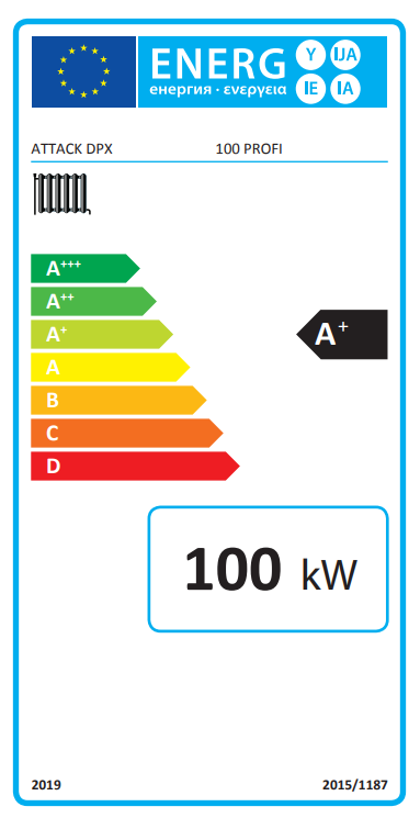 Medienos dujinimo katilas Attack DPX 80 Profi 80 kW