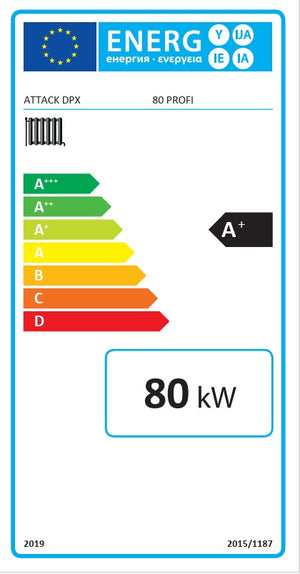 Котел за газификация на дърва Attack DPX 80 Profi 80 kW