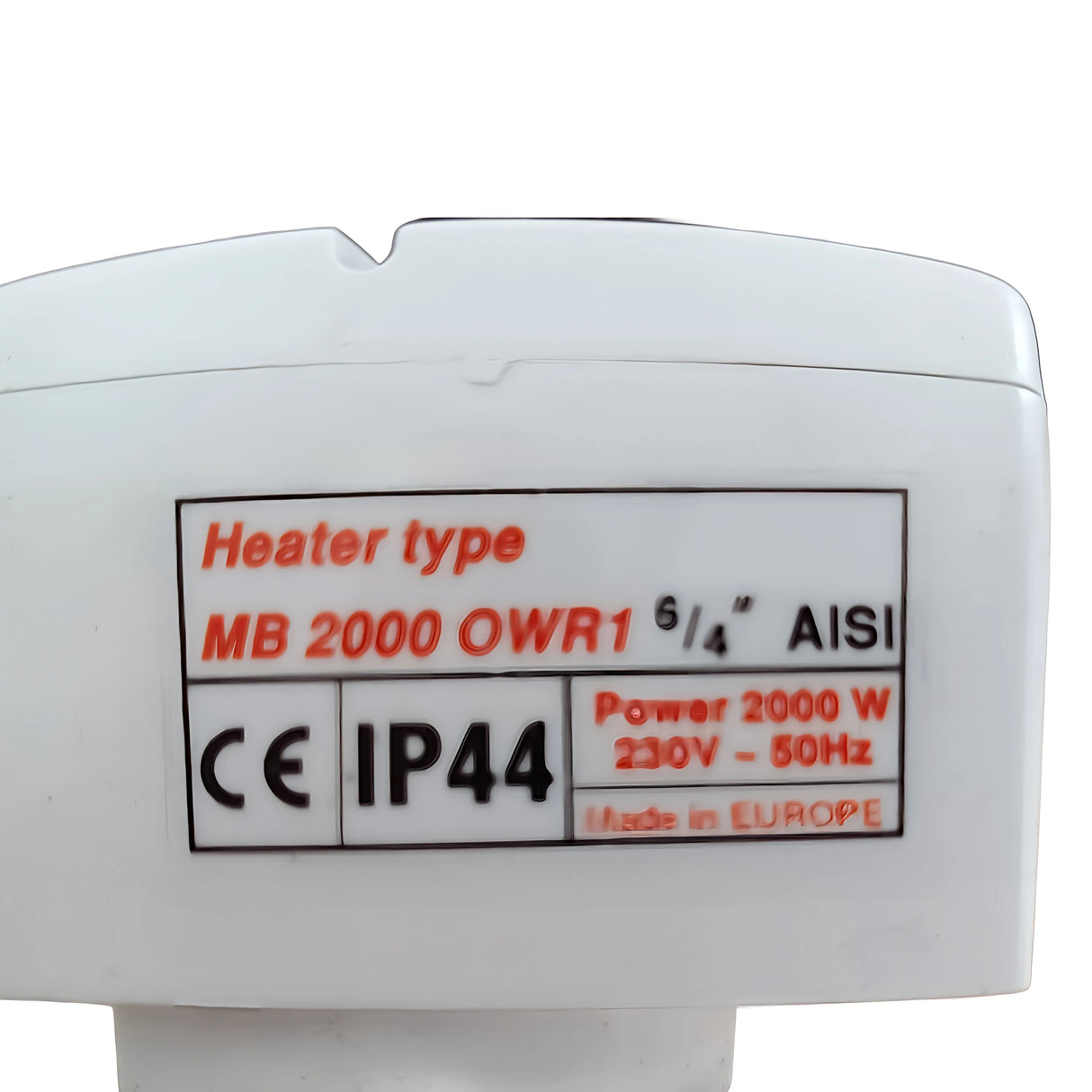 Eilimint téimh leictreach le haghaidh stórála uisce óil agus tí 2 kW/230 V