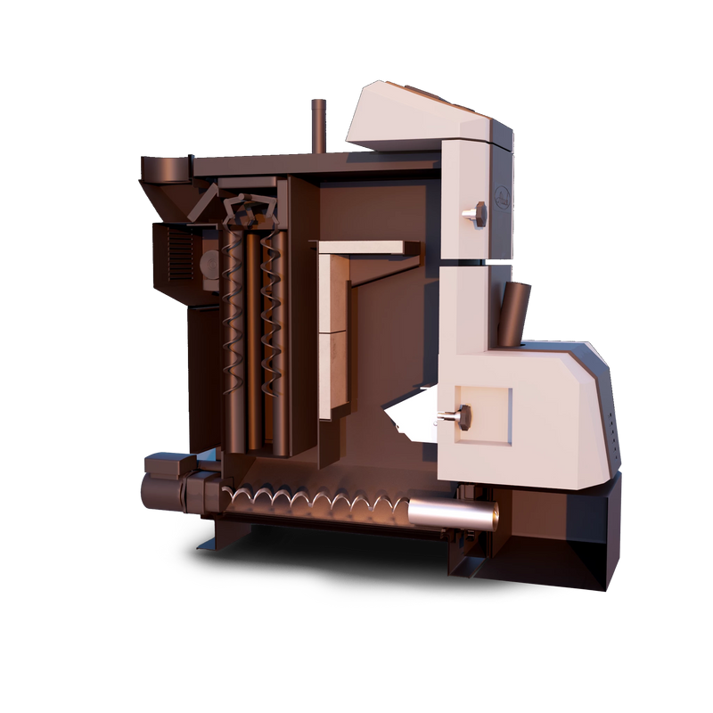 Granulinis katilas Attack Pellet 30 Automatic Plus – tvirtas, patvarus ir efektyvus