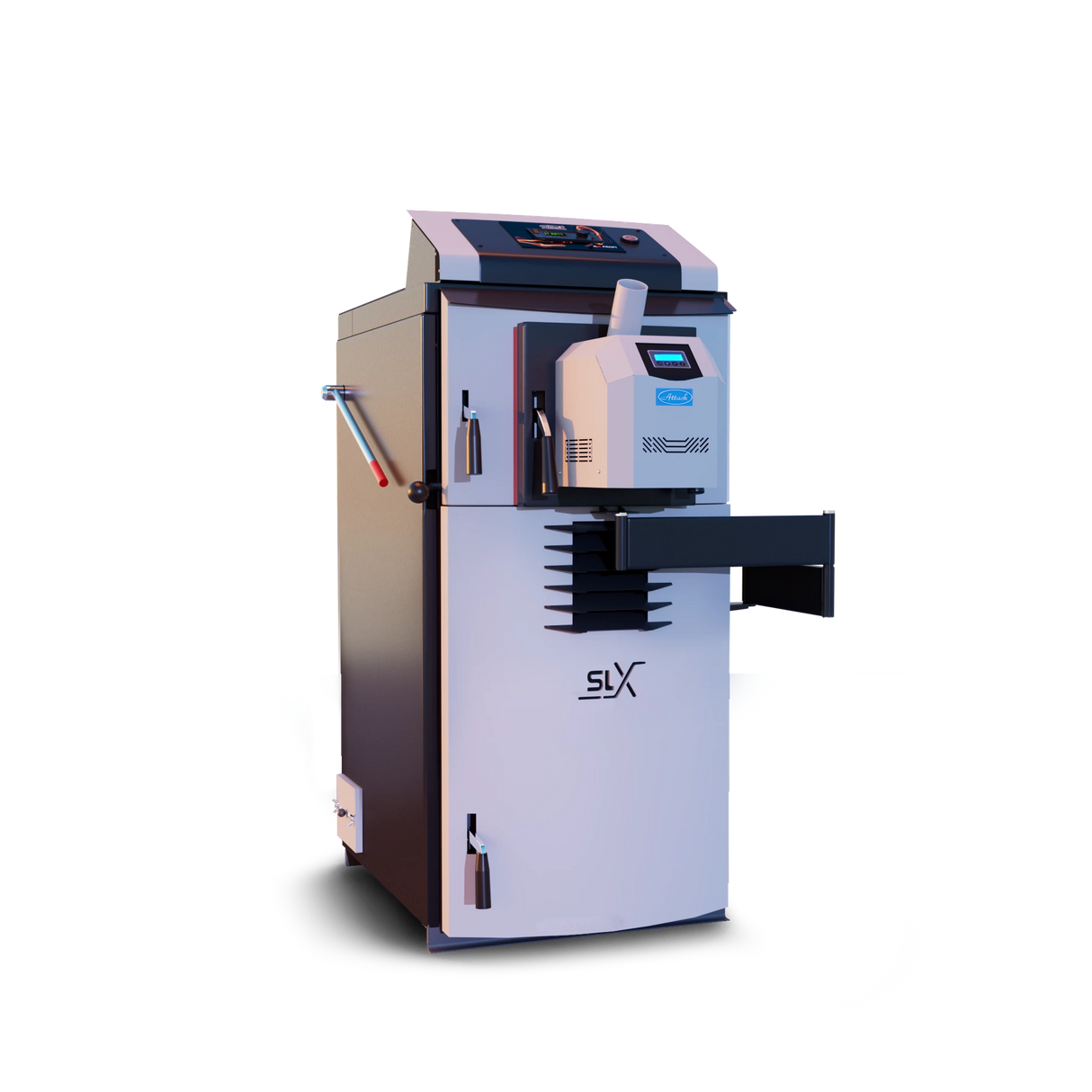 Kombinovaný kotol Attack SLX 35 kW - drevo a pelety - účinný & Versatilný