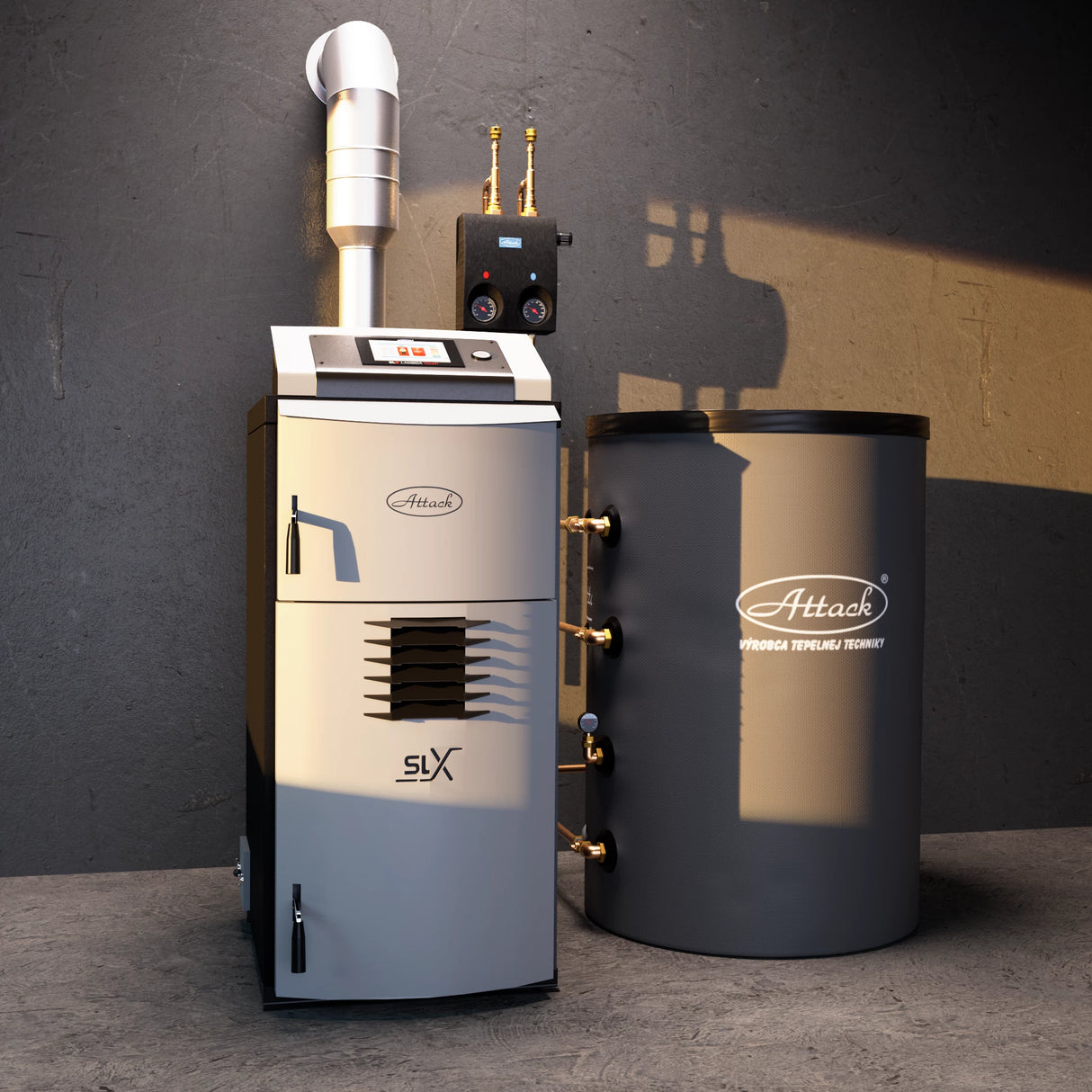 Газификатор на дърва 45 kW ATTACK SLX 45 Profi