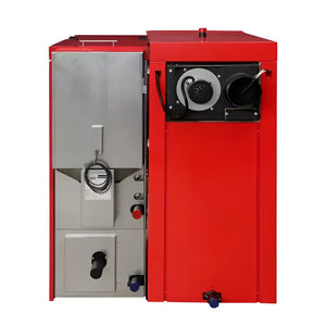 Red und grauer Heizkessel Thermoflux PID Logic Kombi 25, hochmoderner Kombikessel
