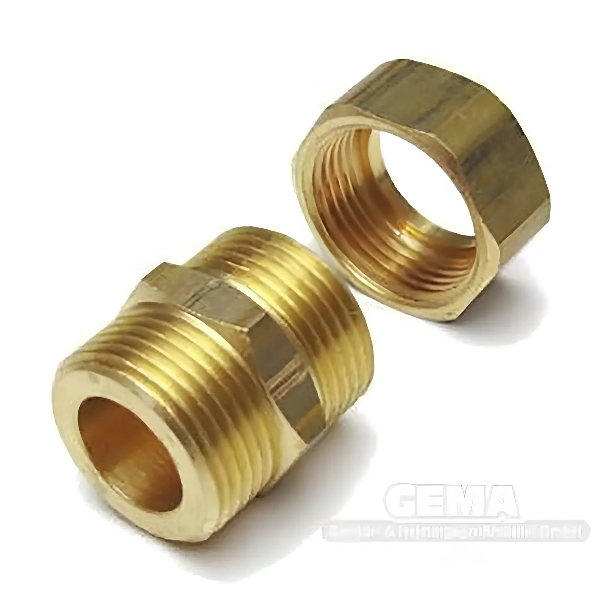 Brass Rohrfitting mit Gewinde und Mutter für DN20 Solarleitung und Boiler-Zubehör