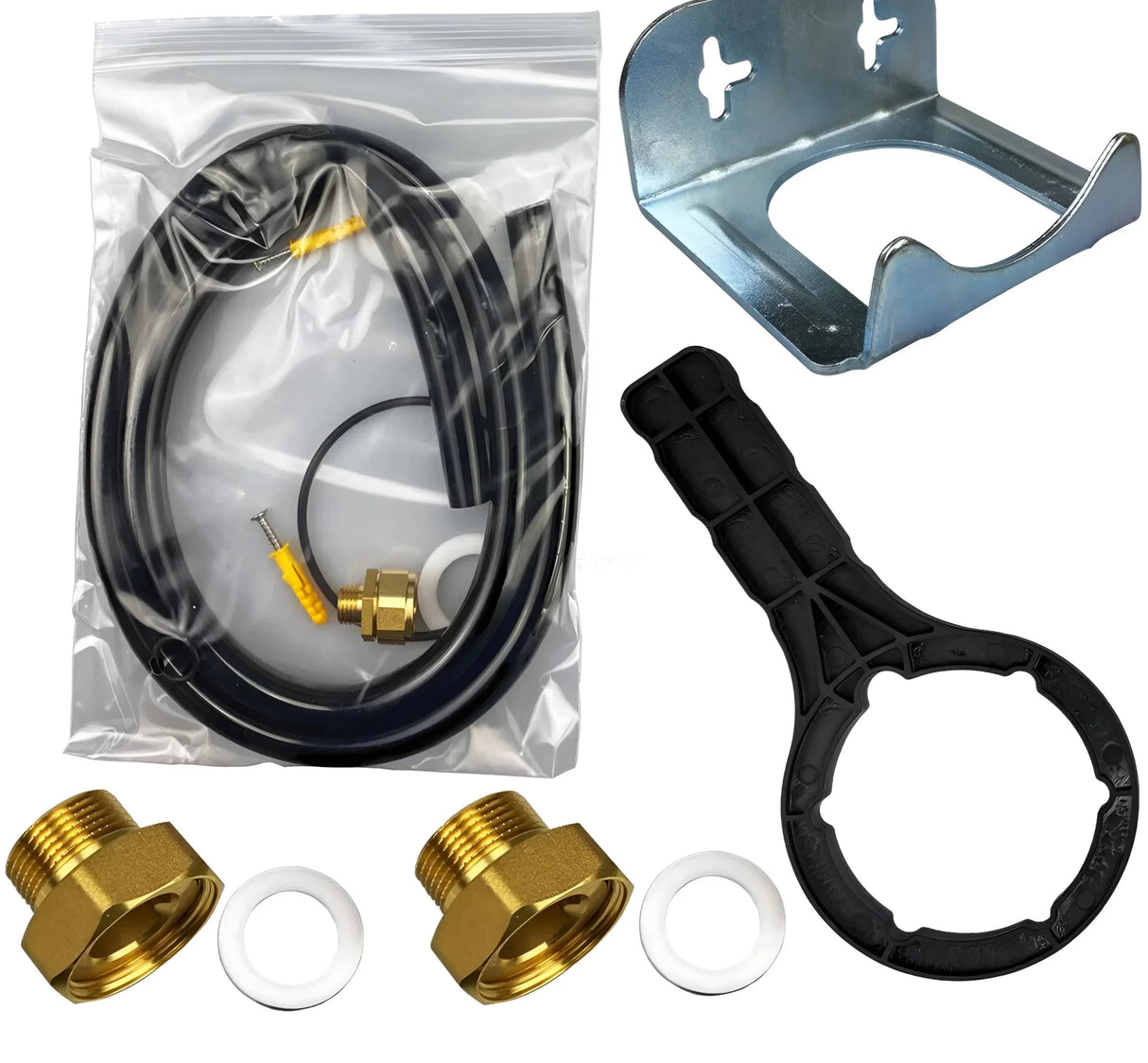 Aqmos Hauswasserfilter mit Rückspülfilter - Automatik, Druckminderer und Manometer - GEMA Shop