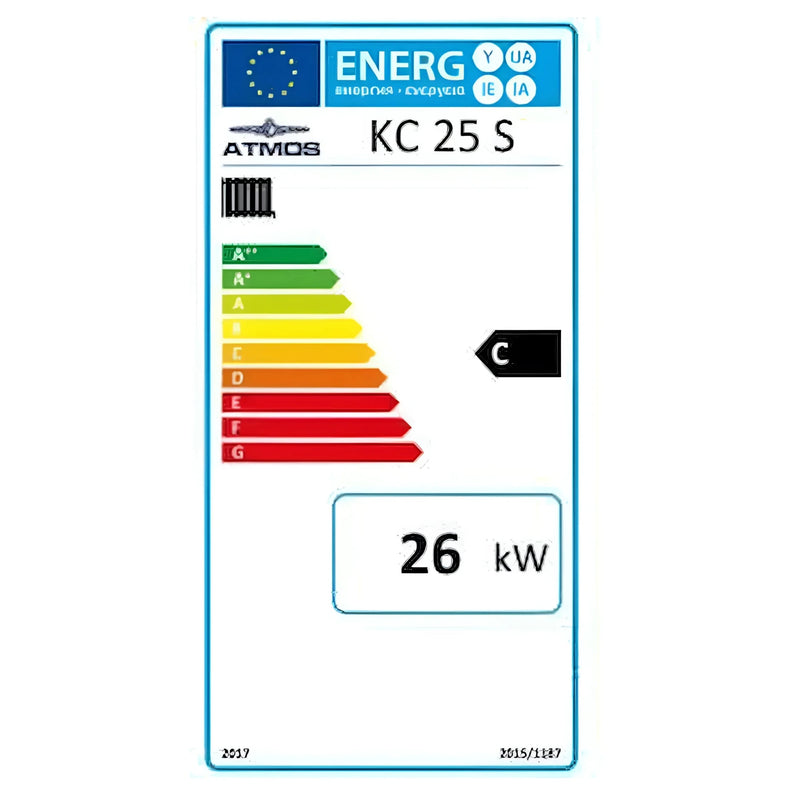 ATMOS KC 25 S anglies dujofikatorius 26 kW – kietojo kuro katilas rudosioms anglims - GEMA parduotuvė