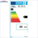 Energieeffizienzlabel für Heizgerät Atmos KC45S Kohlekessel