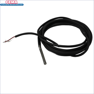 Blackes Kabel mit Metallsensor für Attack Kesselfühler für Lambda-Kessel in Holz & Pelletöfen