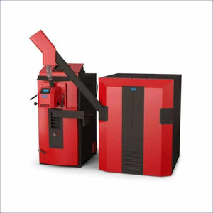 Rotes und schwarzes Pelletkesselsystem für den Attack SLX Kombi 30 kW Heizkessel
