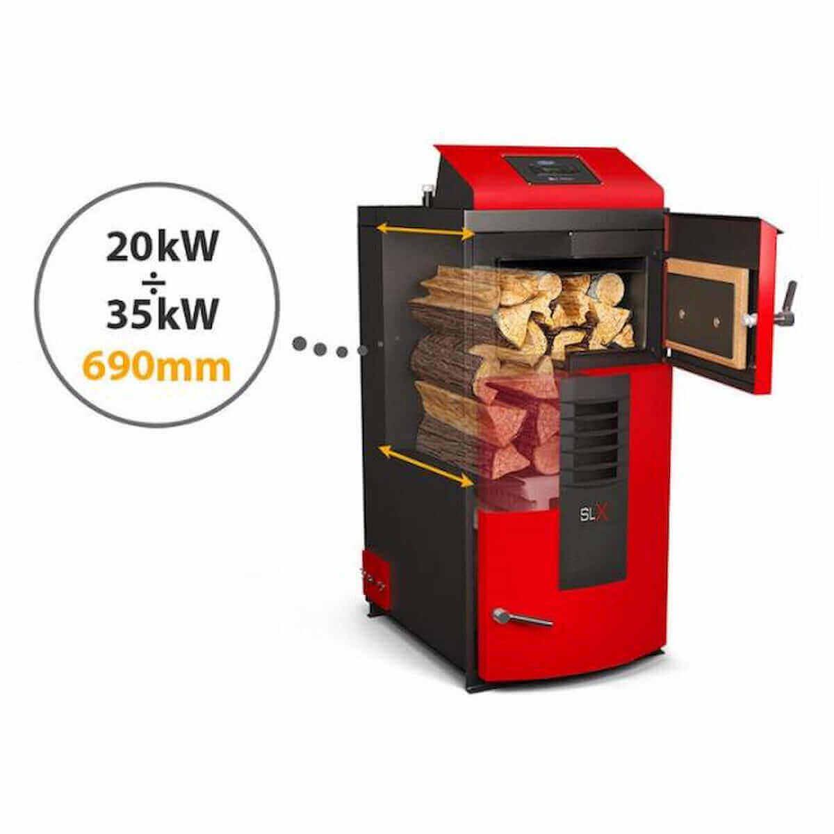Attack SLX Kombi 30 kW - Holz - und Pelletkessel - Effizient heizen - GEMA Shop