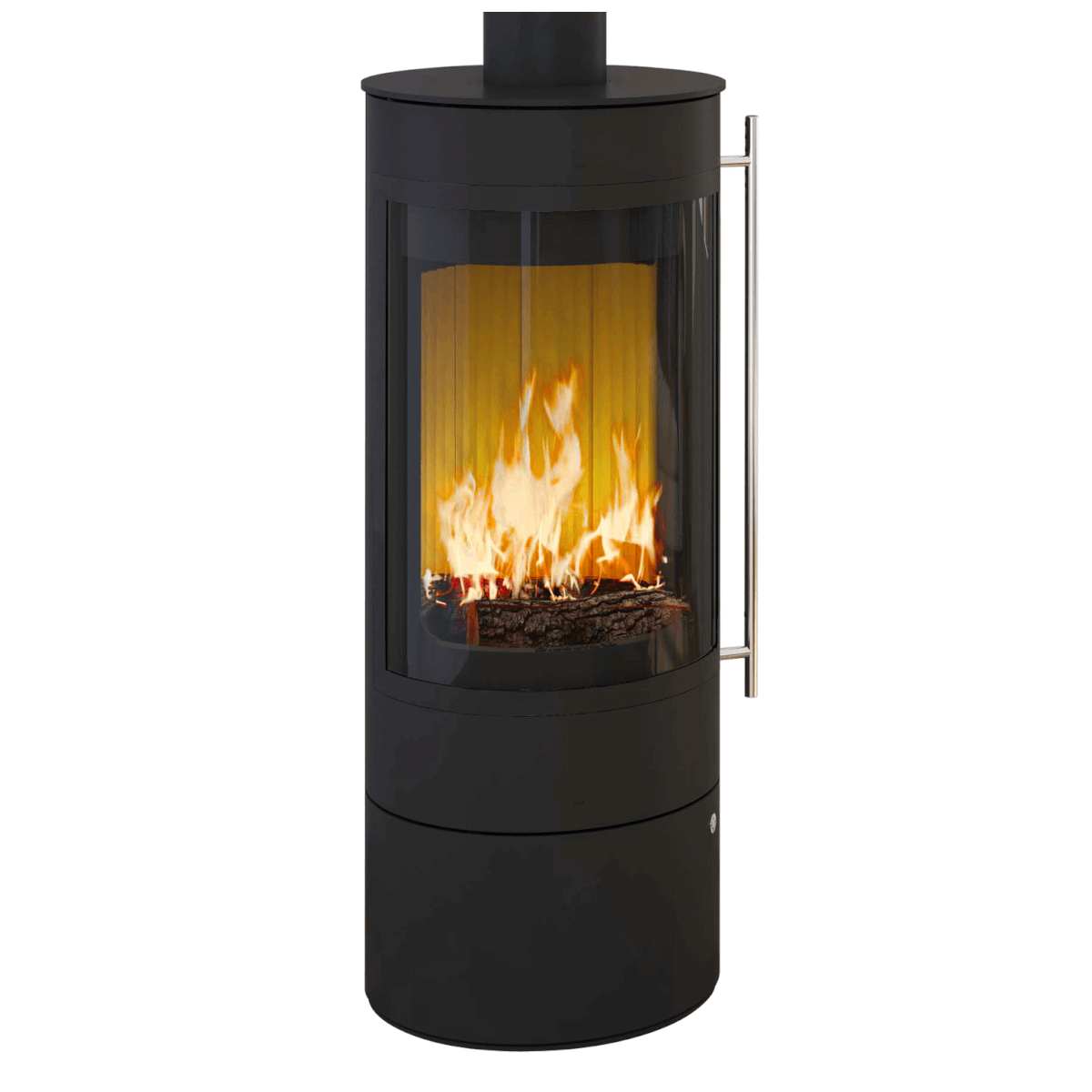 Eleganter 5 kW Kaminofen 🔥 Pular Compact von Olsberg, raumluftunabhängig mit innovativer Scheibenluftspülung.