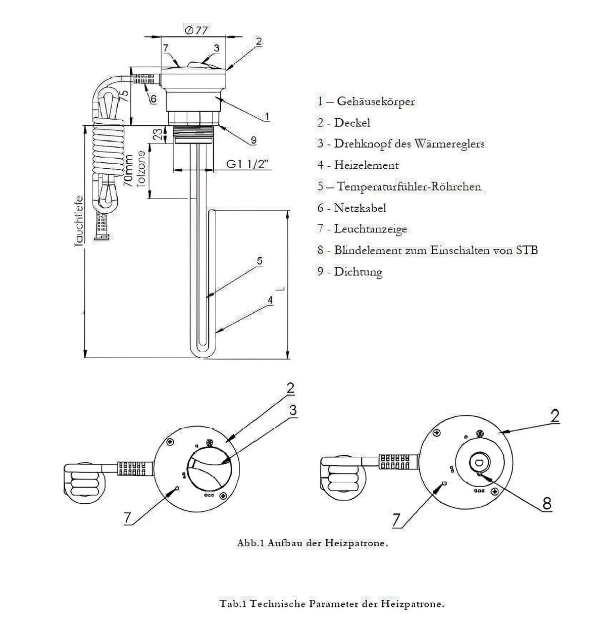 Brauchwasserspeicher 180 L mit Heizstab 3 kW - GEMA Shop