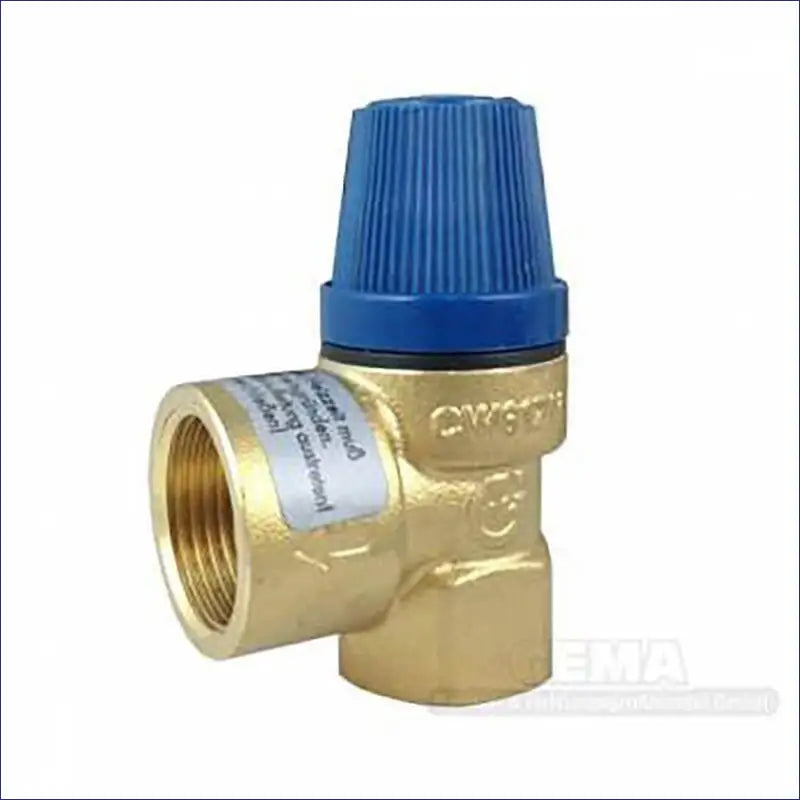 Brass Druckreduzierventil mit blauer Einstellknopf für Heizungsanlagen