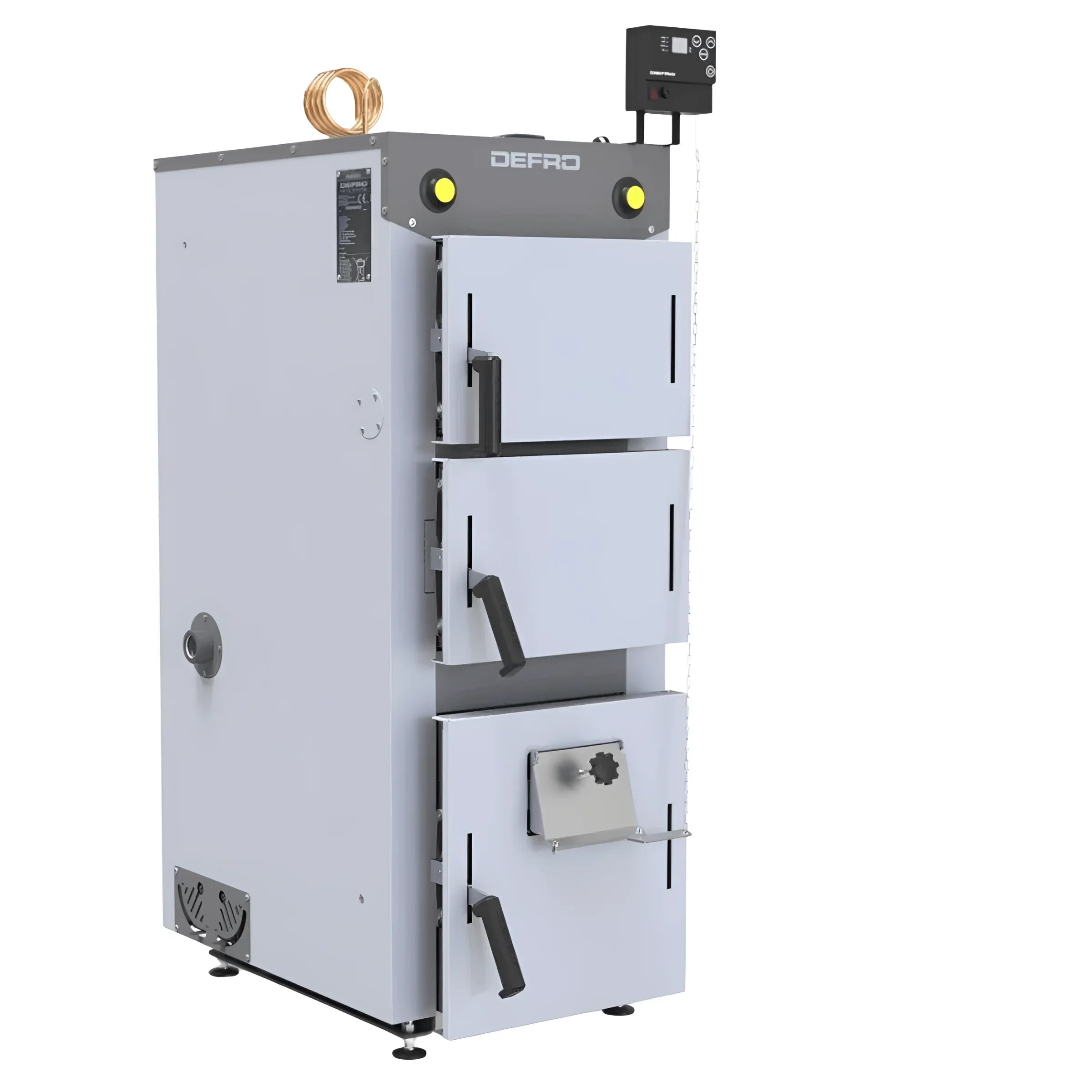 Defro Firewood 15 kW Heizkessel mit Pufferspeicher 🔥💧 - kompakt und effizient für moderne Heizlösungen.