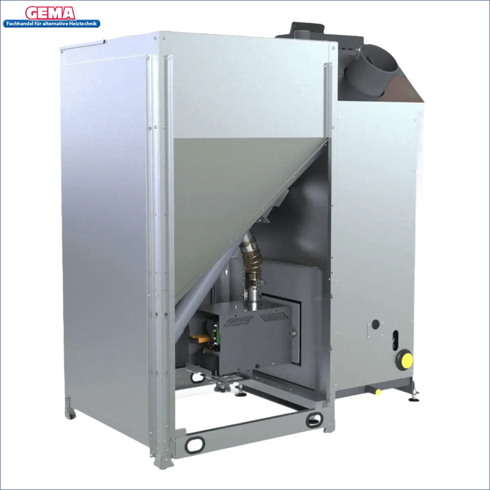 Industrieheizungseinheit Defro Komfort Ekopell 25 kW mit Scheitholzfunktion