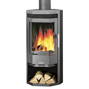 Burning wood stove Kaminofen Justus Usedom 5 mit externer Zuluft und mittlerem Co-Gehalt