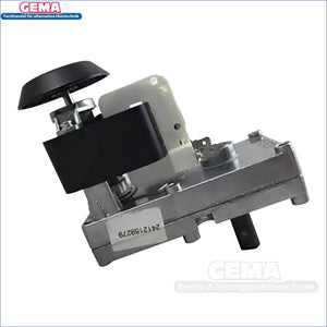 Silberfarbener Timermechanismus mit schwarzem Knopf für Viadrus Green Eko Therm Schneckenmotor