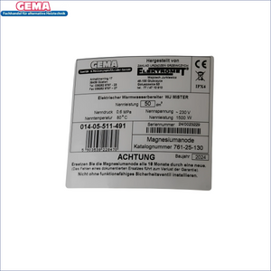 Appliance specification label of Elektrospeicher Warmwasserspeicher Boiler Elektroboiler für elektro hängespeicher brauchwasserspeicher