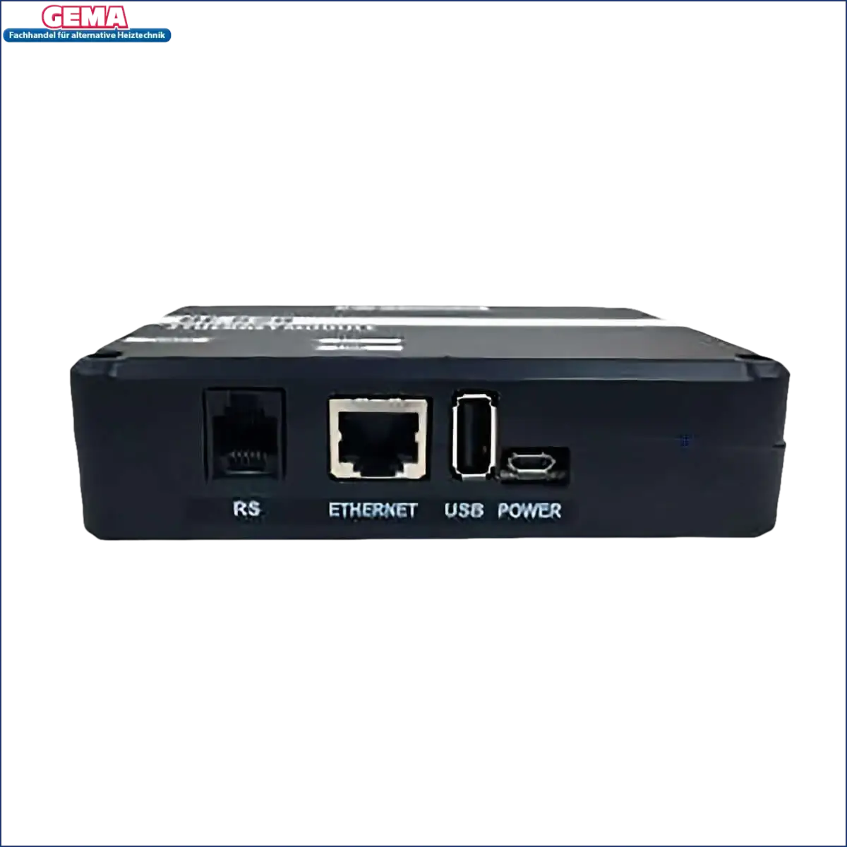 Schwarzes Ethernetmodul EU-505 mit mehreren Anschlüssen für Master/Tech Steuergeräte