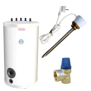 White Wassererwärmerspeicher 100 L mit Incoloy 825 Heizstab, technische daten warmwasserspeicher, geeignet für täglichen Gebrauch