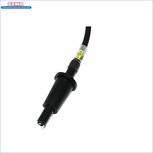 Schwarzer Sensor mit Kabel für Flammensensor Ecofire E+ und ES+ Pelletbrenner