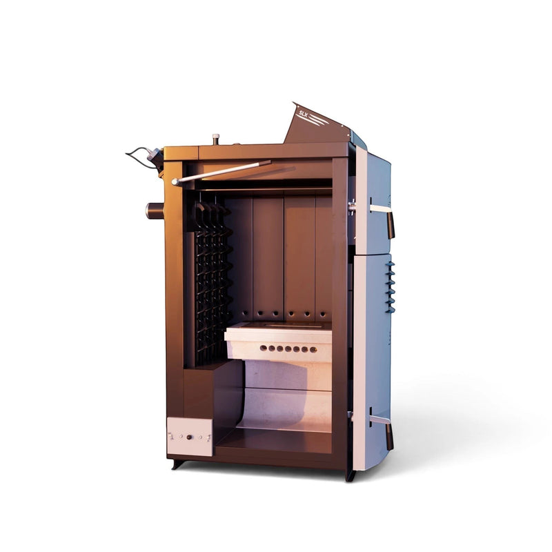 GEMA Shop Holzvergaser ATTACK SLX 50 Profi mit 50 kW Leistung, offene Ansicht der robusten Stahlkonstruktion