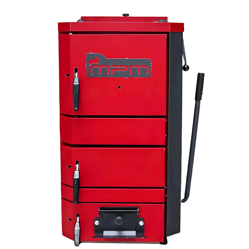 MPM Wood Plus 14 medienos dujinimo katilas 14 kW rąstinis katilas