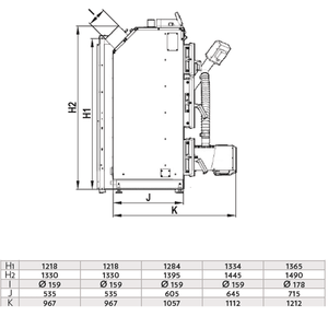 Pelletkessel Defro Komfort Ekopell 25 kW - GEMA Shop