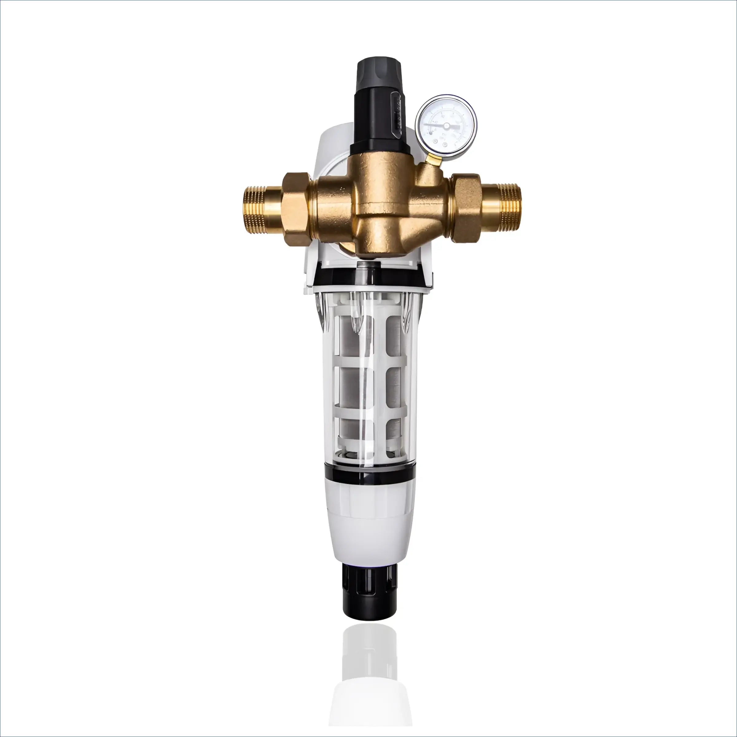 Brass und Kunststoff Wasserfilter für Rückspülfilter AQMOS 1 Zoll mit Druckminderer