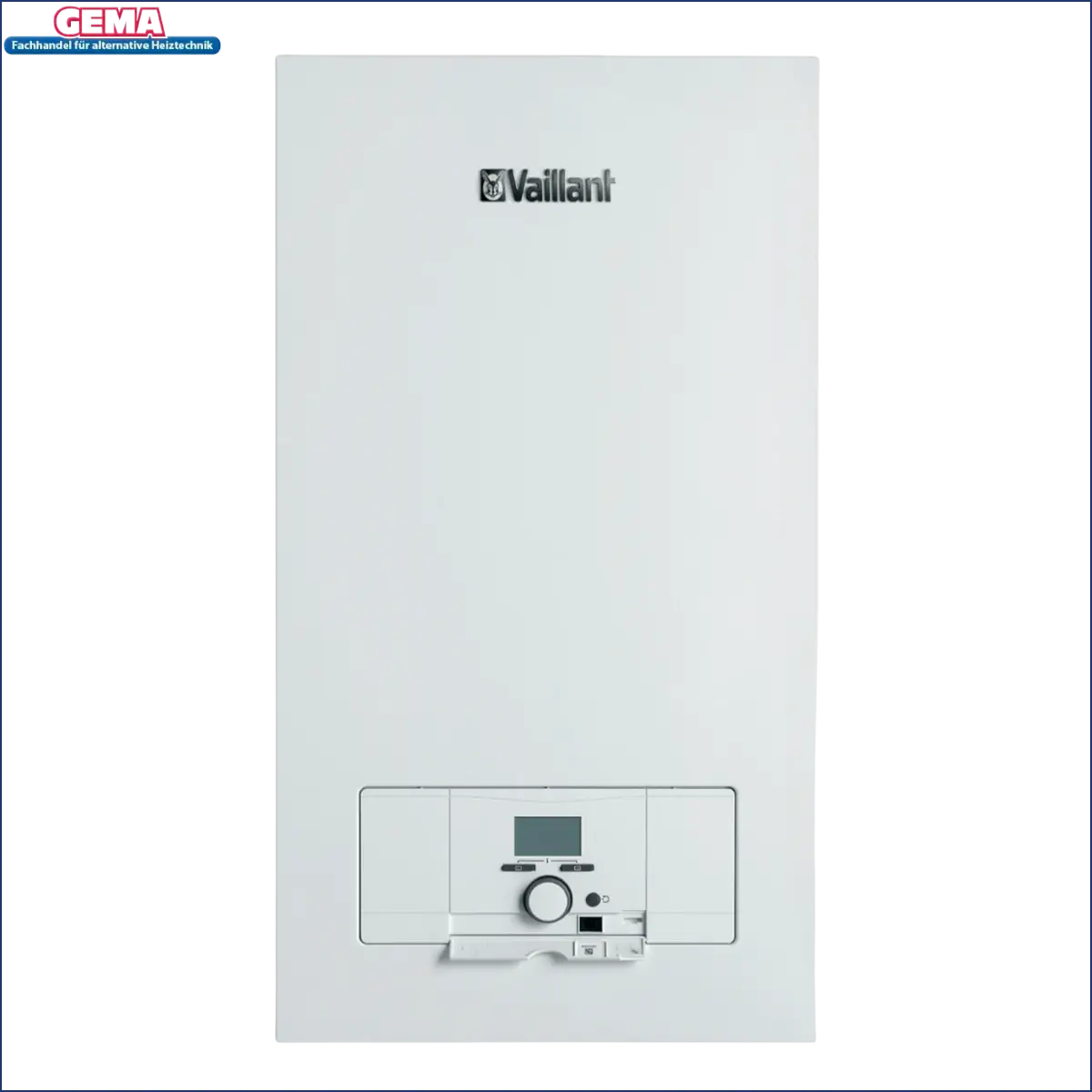 Weiße Vaillant wandmontierte Heizungsanlage inklusive hocheffiziente Pumpe