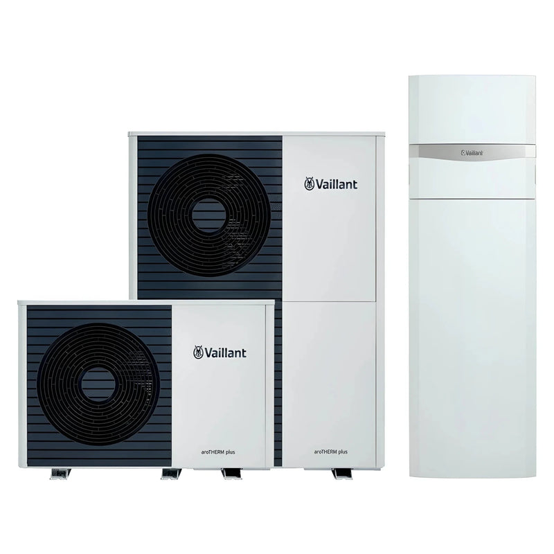 Vaillant šilumos siurblys aroTherm plus su vandens talpa ir Unitower - GEMA parduotuvė